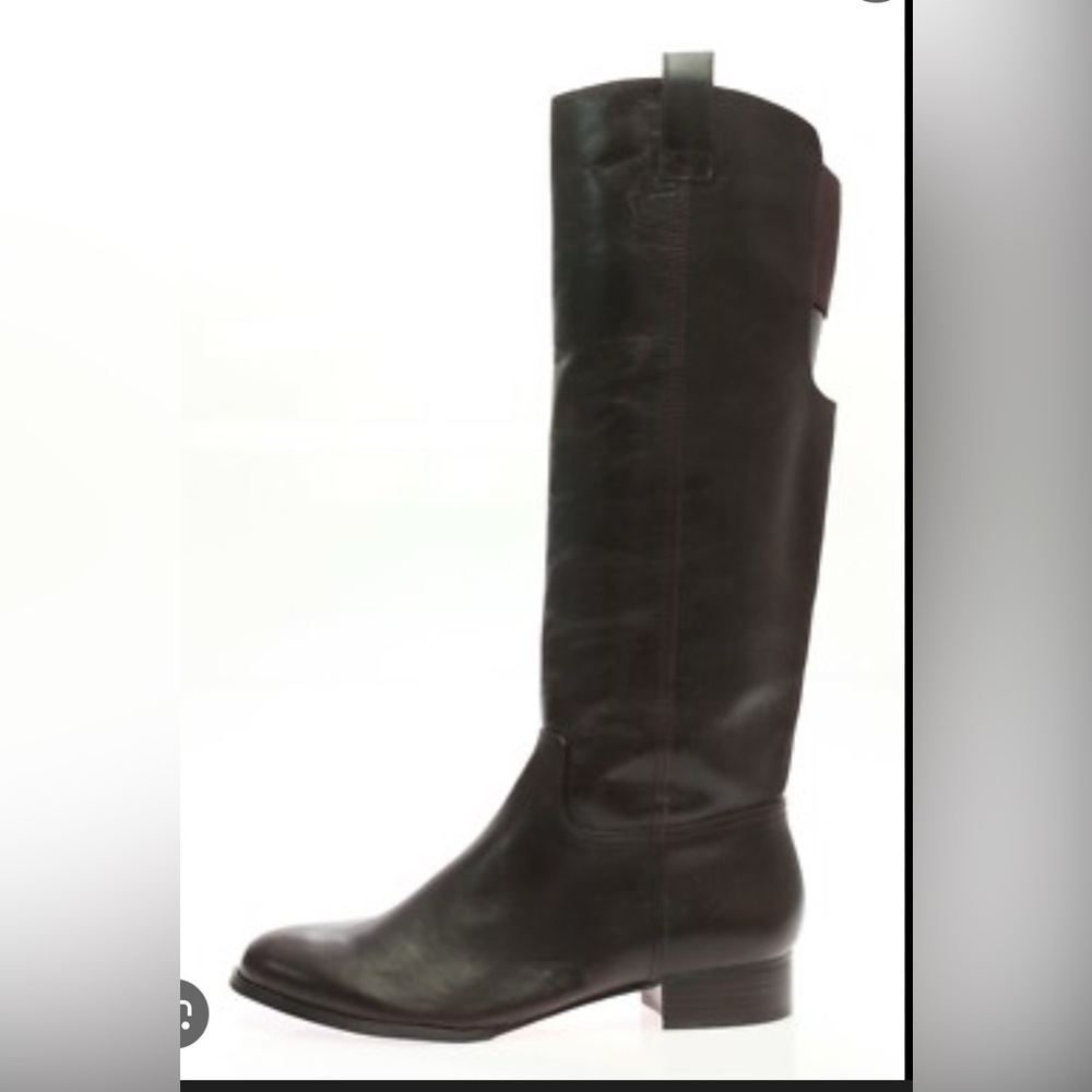 Brown Leather Knee-High Boots
